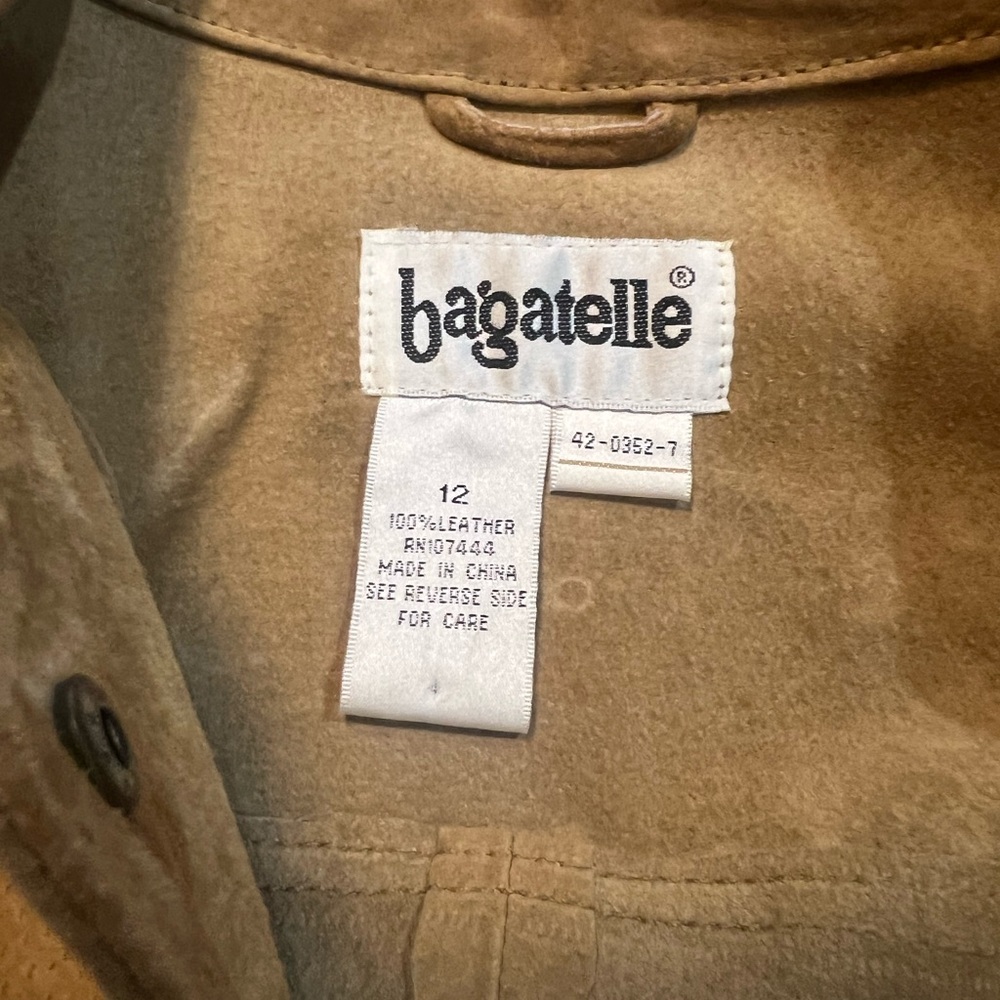 Bagatelle Light Brown Suede Womens Shacket - Picture 5 of 7